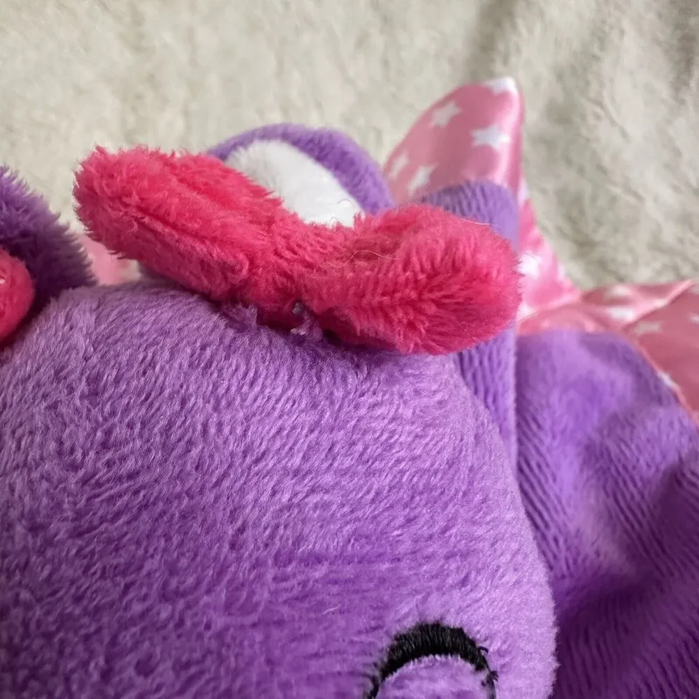 Fisher Price Purple Bunny Rabbit Lovey Security Blanket 12